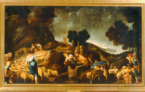 Jacob and Rachel at the well. 10044003 …