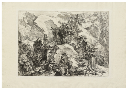 The Skeletons, c. 1748 (etching with engraving, drypoint, and burnishing on cream laid paper)