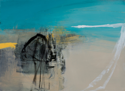 St Ives Bay, 2022 (mixed media on paper)