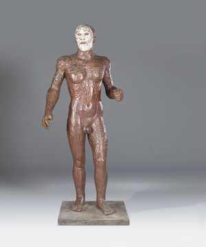 Riace III, 1986 (bronze with a mid-brown patina & white painted face)
