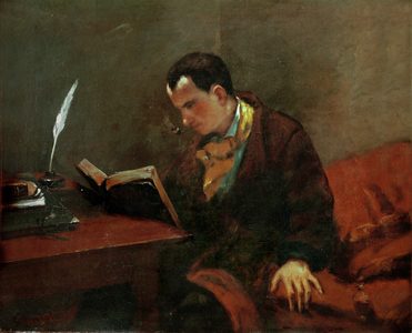 Charles Baudelaire, French poet (oil on canvas)