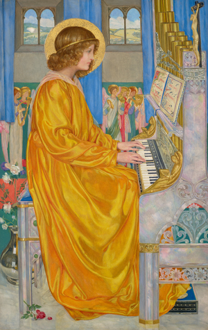 St. Cecilia, 1901 (tempera, oil & gold paint on panel)
