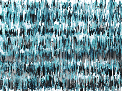 SEA ZEN 2 TEAL , 2023 (Acrylic Mixed Media)