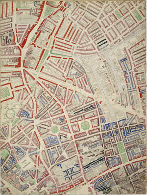 Descriptive map of London Poverty, 1889 (hand-coloured litho)