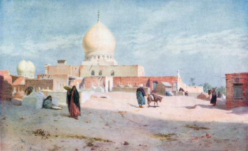 Sheykh's Tomb at Damietta (colour litho)