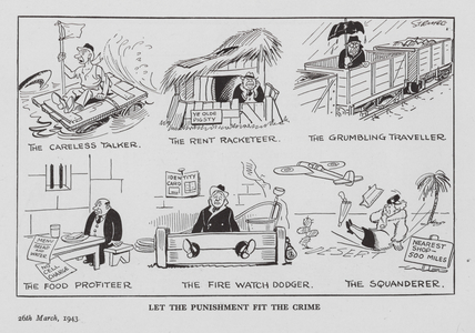 Strube WW2 cartoon (litho)