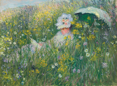 In the meadow, 1876 (oil on canvas)