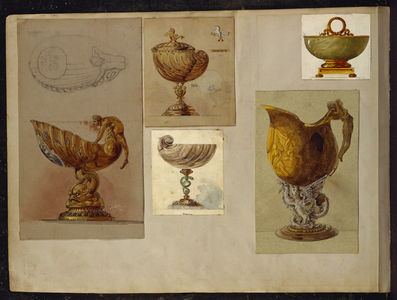 Selection of designs, House of Carl Faberge (pencil & w/c heightened with white and gold on card)
