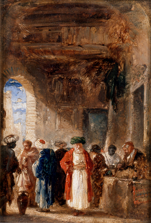 The Opium Seller (oil on panel)