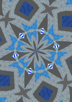 Ornament #60, 2019 (mixed media)