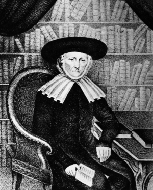 Rabbi Simon Cahn, President of the Colmar Consistory, Alsace, France (engraving)