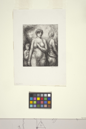 Three Nudes (etching)