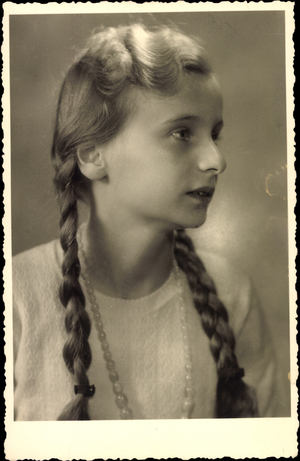 Photo Ak Princess Mary of Thurn and Taxis, Braids (b/w photo)