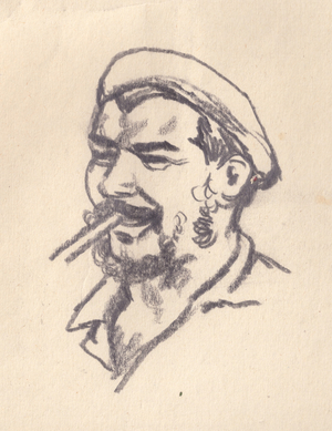 Che Guevara, 1962 (pencil on paper)