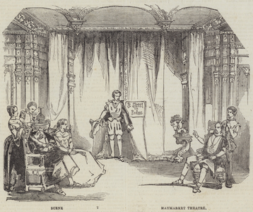 Scene from the Opera of "Taming of the Shrew," at Haymarket Theatre (engraving)