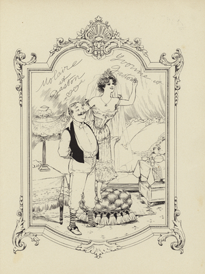 Cartoon from Memoires d'une Glace (engraving)
