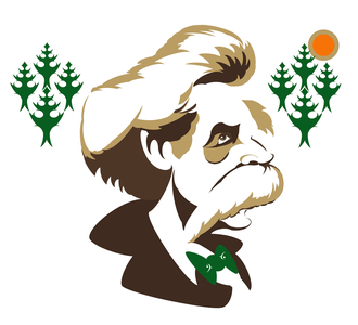 Edvard Grieg, Norwegian composer (1843-1907), colour 'graphic' version of above, 2010