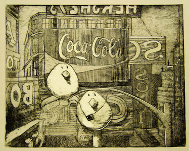 Boids, 2007 (copper plate etching)