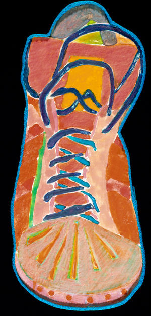 Shoe Series #5, 1982- 83 (acrylic)