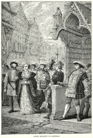 Anne Boleyn in London (engraving)