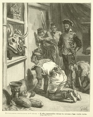 Un Voyageur Portugais Du XVIe Siecle (engraving)