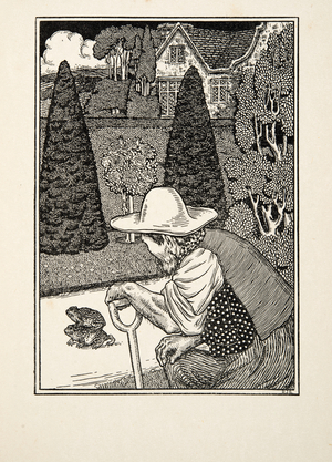 A Fathful Companion,  from A Hundred  Anecdotes of Animals, pub. 1924 (engraving)