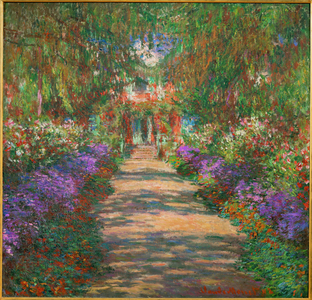 Garden in Giverny (painting on canvas)