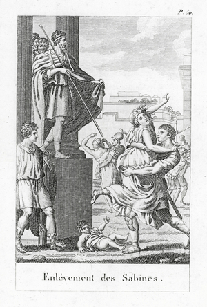 Abduction of the Sabine women (engraving)