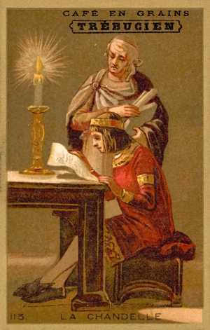 The candle (chromolitho)