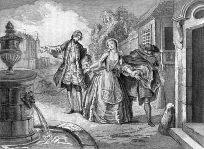 Act V, Scene III, from 'L'Ecole des Femmes', by Moliere, from 'Le Livre', 1882 (engraving)