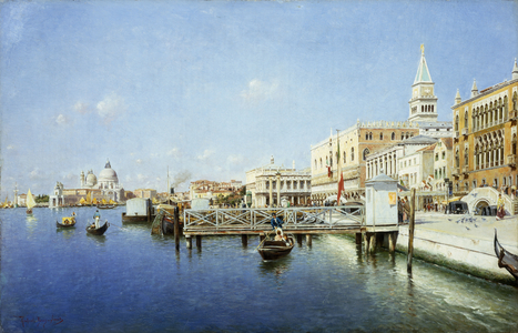 A View of Venice (oil on canvas)