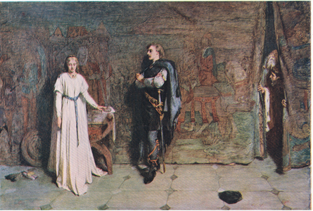 Hamlet and Ophelia (Hamlet) "I did love thee once", from The Complete Works of William Shakespeare published by J. Coker & Co Ltd (colour litho)