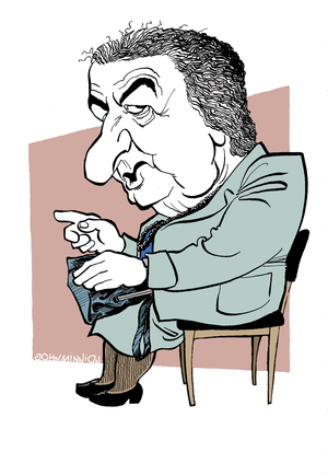 Golda Meir caricature, the fourth prime minister of the State of Israel (1969-1974): 3 May 1898 - 8 December 1978