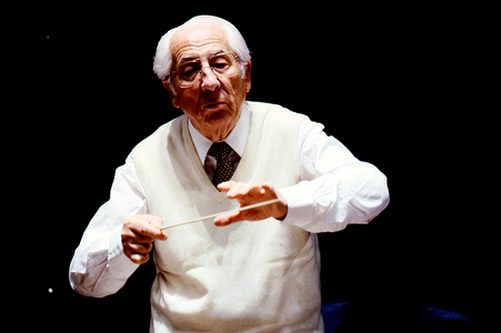 Ferdinand Leitner (1912 - 1996) German conductor, Paris 1991.