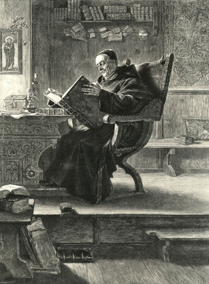 Reading Books NLI, Magazine Plate, UK, 1890s