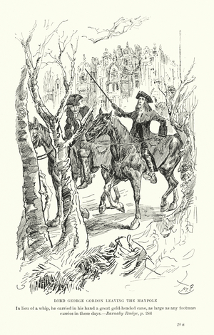 Illustration for Barnaby Rudge by Charles Dickens (litho)