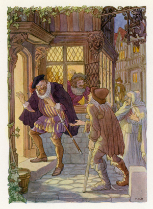 Merrie England: Bedlam Beggars (colour litho)