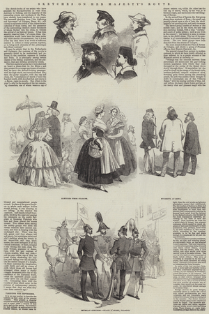 Sketches on Her Majesty's Route (engraving)