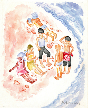 Crab's Dead End, 1965 (gouache on paper)