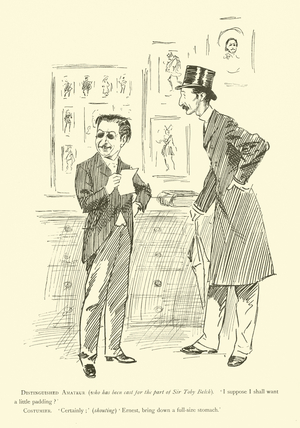 Cartoon by Phil May, from the 1890s (litho)