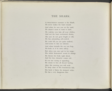 Poem: The shark.