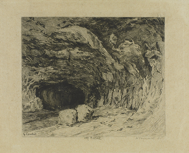 The Saracen cave near Nans sous Sainte Anne (19th century)