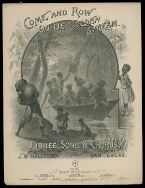 Come And Row On De Golden Stream, 1887 (print)