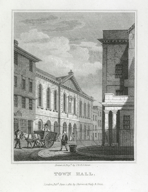 Oxford: Town Hall (engraving)
