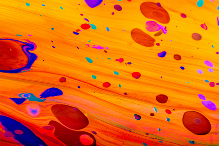 Traditional Ottoman Turkish marbling art patterns as abstract colorful background