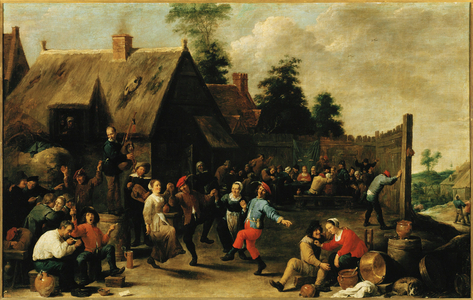 Peasants feasting, 1637 (painting on canvas)