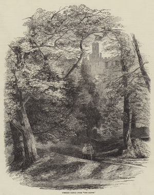 Windsor Castle, from "The Slopes" (engraving)