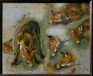 A fox (painting on canvas)