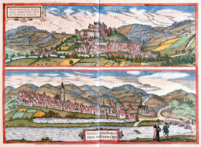 Dillenburg - Siegen, Germany -  in 'Civitates Orbis Terrarum' by Georg Braun, Cologne 1617