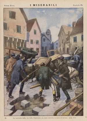Illustration for Les Miserables by Victor Hugo (colour litho)